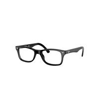 Ray-Ban Eyeglasses Unisex Rb5228 Optics - Black Frame Clear Lenses 55-17