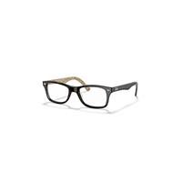 Ray-Ban Eyeglasses Unisex Rb5228 Optics - Tortoise Frame Clear Lenses 55-17