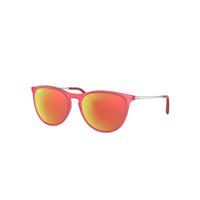 Ray-Ban Sunglasses Children Erika Kids - Fuxia Fluo Frame Red Lenses 50-15