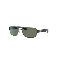 Ray-Ban Sunglasses Man Rb3522 - Gunmetal Frame Green Lenses 64-17