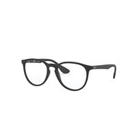 Ray-Ban Eyeglasses Woman Erika Optics - Black Frame Clear Lenses Polarized 51-18
