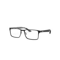 Ray-Ban Eyeglasses Unisex Rb8415 Optics - Black Frame Clear Lenses Polarized 53-17