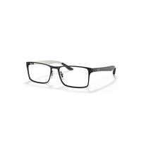 Ray-Ban Eyeglasses Unisex Rb8415 Optics - Grey Frame Clear Lenses Polarized 55-17