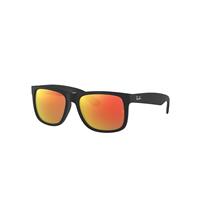 Ray-Ban Sunglasses Man Justin Color Mix - Black Frame Red Lenses 51-16