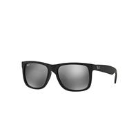 Ray-Ban Sunglasses Man Justin Color Mix - Black Frame Silver Lenses 54-16