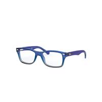 Ray-Ban Eyeglasses Children Rb1531 Optics Kids - Blue Gradient Iridescent Grey Frame Clear Lenses Polarized 46-16