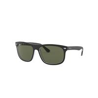 Ray-Ban Sunglasses Man Rb4226 - Black On Transparent Frame Green Lenses Polarized 56-16