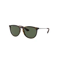 Ray-Ban Sunglasses Woman Erika Classic - Light Havana Frame Green Lenses 54-18
