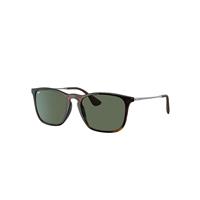 Ray-Ban Sunglasses Man Chris - Light Havana Frame Green Lenses 54-18