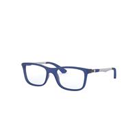 Ray-Ban Eyeglasses Children Rb1549 Optics Kids - Gunmetal Frame Clear Lenses Polarized 48-16