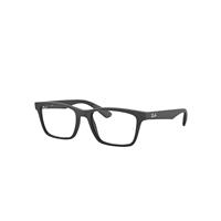 Ray-Ban Eyeglasses Unisex Rb7025 Optics - Black Frame Clear Lenses Polarized 53-17