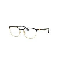 Ray-Ban Eyeglasses Unisex Rb6356 Optics - Gold Frame Clear Lenses Polarized 52-18