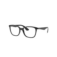 Ray-Ban Eyeglasses Unisex Rb7066 Optics - Black Frame Clear Lenses Polarized 54-17