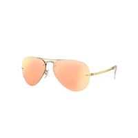 Ray-Ban Sunglasses Man Rb3449 - Arista Gold Frame Copper Lenses 59-14