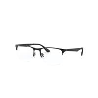 Ray-Ban Eyeglasses Unisex Rb6362 Optics - Black Frame Clear Lenses Polarized 55-19