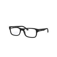 Ray-Ban Eyeglasses Unisex Rb5268 Optics - Black Frame Clear Lenses 55-18