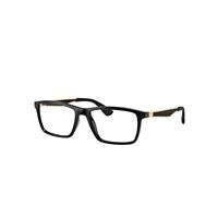 Ray-Ban Eyeglasses Unisex Rb7056 Optics - Gold Frame Clear Lenses Polarized 53-17