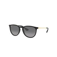 Ray-Ban Sunglasses Woman Erika @collection - Gold Frame Black Lenses Polarized 54-18