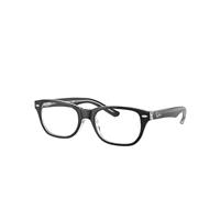 Ray-Ban Eyeglasses Children Rb1555 Optics Kids - Black On Transparent Frame Clear Lenses Polarized 46-16