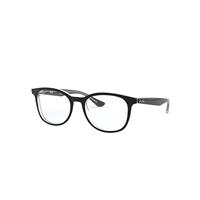 Ray-Ban Eyeglasses Unisex Rb5356 Optics - Black Frame Clear Lenses Polarized 52-19