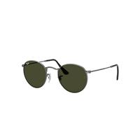 Ray-Ban Sunglasses Unisex Round Metal - Gunmetal Frame Green Lenses 53-21