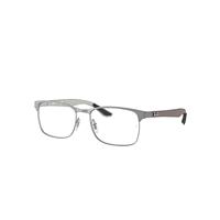 Ray-Ban Eyeglasses Unisex Rb8416 Optics - Gunmetal Frame Clear Lenses Polarized 55-17