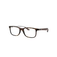 Ray-Ban Eyeglasses Unisex Rb8903 Optics - Brown Frame Clear Lenses Polarized 53-18