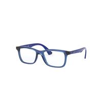 Ray-Ban Eyeglasses Children Rb1562 Optics Kids - Blue Frame Clear Lenses Polarized 48-16