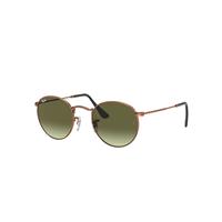 Ray-Ban Sunglasses Unisex Round Metal - Bronze-copper Frame Green Lenses 50-21