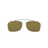 Ray-Ban Clipon Unisex Rb5228 Clip-on - Gunmetal Frame Brown Lenses 55-17