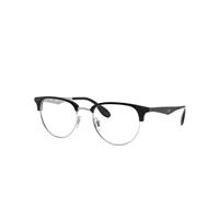 Ray-Ban Eyeglasses Unisex Rb6396 Optics - Black Frame Clear Lenses Polarized 53-19