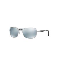 Ray-Ban Sunglasses Man Rb3515 - Gunmetal Frame Silver Lenses Polarized 61-17