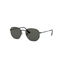 Ray-Ban Sunglasses Unisex Hexagonal Flat Lenses - Black Frame Green Lenses Polarized 54-21