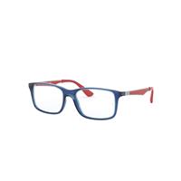Ray-Ban Eyeglasses Children Rb1570 Optics Kids - Red Frame Clear Lenses Polarized 49-16