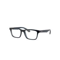 Ray-Ban Eyeglasses Unisex Rb7025 Optics - Blue Frame Clear Lenses Polarized 53-17