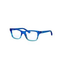 Ray-Ban Eyeglasses Children Rb1536 Optics Kids - Blue Frame Clear Lenses Polarized 48-16