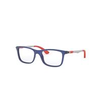 Ray-Ban Eyeglasses Children Rb1549 Optics Kids - Transparent Blue Frame Clear Lenses Polarized 46-16
