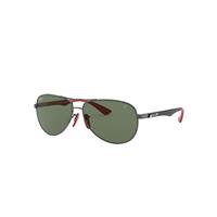 Ray-Ban Sunglasses Man Rb8313m Scuderia Ferrari Collection - Black Frame Green Lenses 61-13