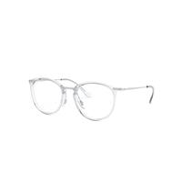 Ray-Ban Eyeglasses Woman Rb7140 Optics - Silver Frame Clear Lenses 49-20