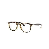 Ray-Ban Eyeglasses Unisex Rb7159 Optics - Tortoise Frame Clear Lenses Polarized 52-20