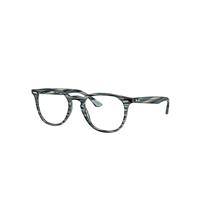 Ray-Ban Eyeglasses Unisex Rb7159 Optics - Blue Frame Clear Lenses 50-20