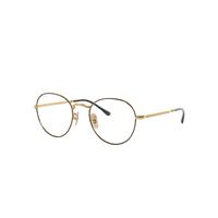 Ray-Ban Eyeglasses Unisex Round Metal Optics II - Gold Frame Clear Lenses 51-20