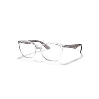 Ray-Ban Eyeglasses Unisex Rb7066 Optics - Transparent Grey Frame Clear Lenses Polarized 52-17