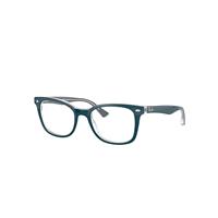 Ray-Ban Eyeglasses Woman Rb5285 Optics - Blue Frame Clear Lenses Polarized 53-19
