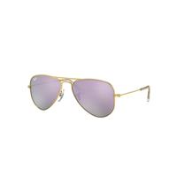 Ray-Ban Sunglasses Children Aviator Kids - Gold Frame Violet Lenses 52-14