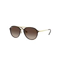Ray-Ban Sunglasses Unisex Blaze Double Bridge - Light Havana Frame Brown Lenses 61-14