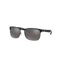 Ray-Ban Sunglasses Man Rb8319ch Chromance - Black Frame Silver Lenses Polarized 60-18