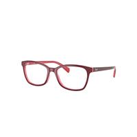 Ray-Ban Eyeglasses Woman Rb5362 Optics - Purple-reddish Frame Clear Lenses 52-17