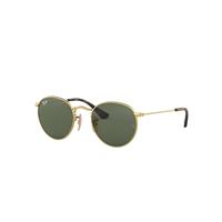 Ray-Ban Sunglasses Children Round Kids - Arista Gold Frame Green Lenses 44-19
