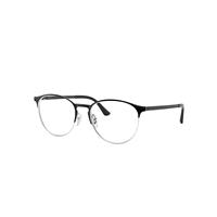 Ray-Ban Eyeglasses Unisex Rb6375 Optics - Black Frame Clear Lenses Polarized 53-18